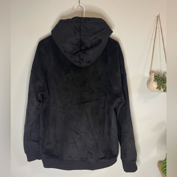 Suede black high quality hoodie Sample Industries size M - Picture 5 of 6